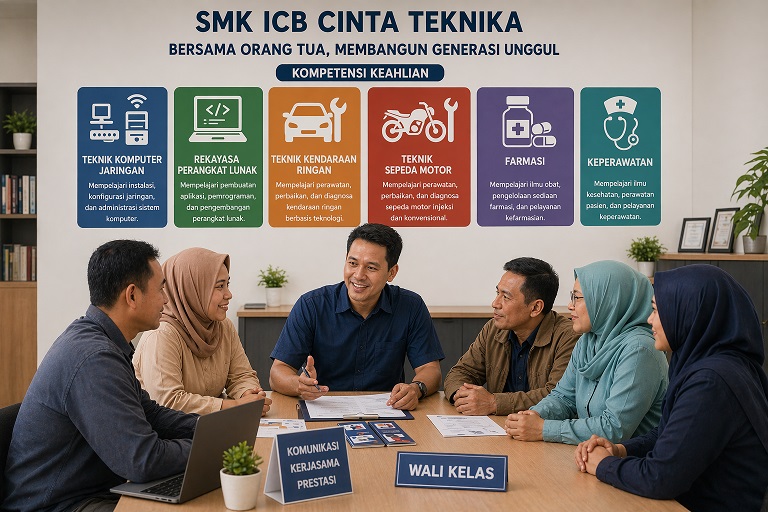 Hubungan Orang Tua dengan Wali Kelas: Kunci Meningkatkan Kualitas Pembelajaran di SMK ICB Cinta Teknika